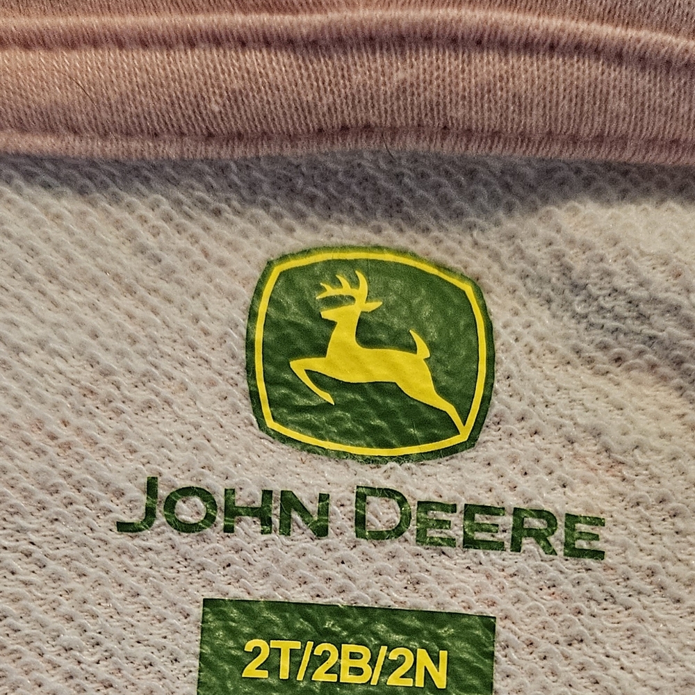 John Deere Toddler Horse Print Hoodie - Pink 2T - Picture 3 of 10